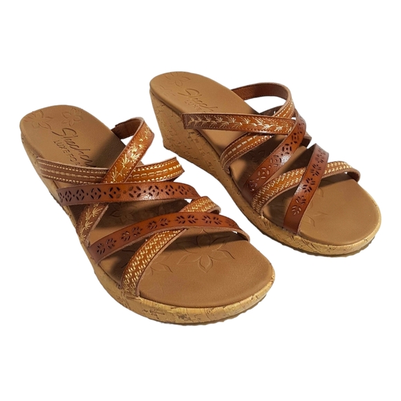 Skechers | beverlee tiger posse slide wedge sandals no size, women's 8.5 - Picture 3 of 15